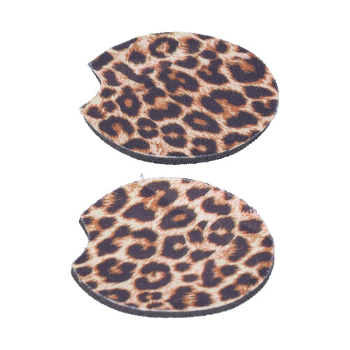 2er Set Auto Becherunterlage Neopren Beige
