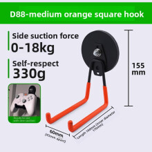 (Orange 15.5x18.8x6cm)Magnetic Garage Hooks Strong Magnet Storage Hooks For Power Drill Garden Tools Indoor Outdoor