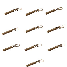 Reißverschlussanhänger (10er-Pack) Bronze