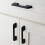 Schubladengriff Schwarz 160mm Aluminium 2