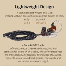CCZ Coffee Bean Kabelgebundener HiFi In-Ear