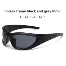 (Black )Y2k Cat Eye Sunglasses With Uv400 Protection For Outdoor Activities Wear