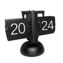 Automatische Flip-Uhr Vintage Black