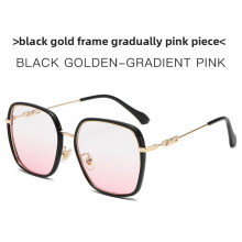 (Black Gold Blush)Trendy Clear Lens Eyewear With Pc Frame For Faceshaping Blue Light Protection