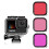 GoPro 9/10/11/12 Purple Dive Filter with Waterproof Case Red 3