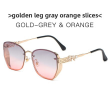 (Gray Pink)Modern Polyhedral Sunglasses With Pink Lenses For Travel And Casual Outings