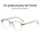 (Gradient Brown)Chic Optical Frame With Blue Light Filter For Trendy Work And Leisure Styles 1