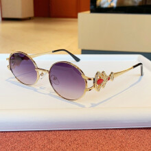 (Dual Gray)Classic Oval Sun Glasses Metal Construction Uv400 Antiglare For Travel Wear