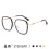 (Silver Gray)Trendy Clear Lens Eyewear With Pc Frame For Faceshaping Blue Light Protection 3