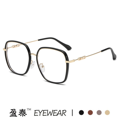 (Silver Gray)Trendy Clear Lens Eyewear With Pc Frame For Faceshaping Blue Light Protection 2