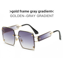 (Style C)Metal Frame Designer Sunglasses With Uv Protection For Travel Statement Fashion
