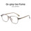 (Gradient Brown)Chic Optical Frame With Blue Light Filter For Trendy Work And Leisure Styles 7