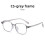 (Clear Tea)Chic Optical Frame With Blue Light Filter For Trendy Work And Leisure Styles 8