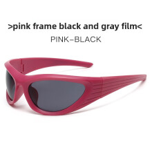 (Pink)Y2k Cat Eye Sunglasses With Uv400 Protection For Outdoor Activities Wear