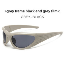 (Gray)Y2k Cat Eye Sunglasses With Uv400 Protection For Outdoor Activities Wear