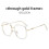 (Silver Gray)Trendy Clear Lens Eyewear With Pc Frame For Faceshaping Blue Light Protection 6