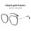 (Silver Gray)Trendy Clear Lens Eyewear With Pc Frame For Faceshaping Blue Light Protection 4