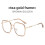 (Silver Gray)Trendy Clear Lens Eyewear With Pc Frame For Faceshaping Blue Light Protection 7