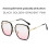 (Silver Gray)Trendy Clear Lens Eyewear With Pc Frame For Faceshaping Blue Light Protection 5