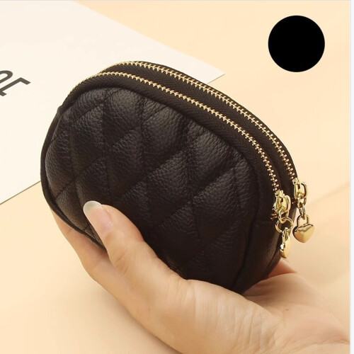 Bolsa de Maquillaje de Cuero Simple para Mujer 1