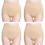 Hoge taille slips (5-pack) Beige XL 3