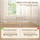 Homcom HOMCOM Canopy Bed Frame Double Size, Metal Platform Bed Frame, White 8