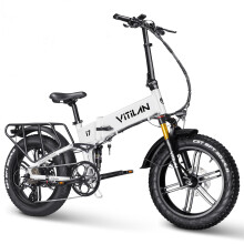 VITILAN i7Pro3.0 E-Bike 20Ah,Full Suspension-white
