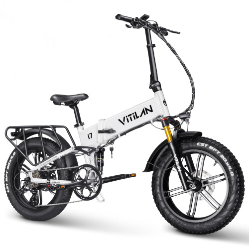 VITILAN i7Pro3.0 E-Bike 20Ah,Full Suspension-white