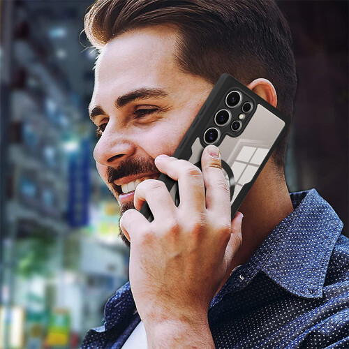 Capa protetora preta para Samsung   Samsung Galaxy S24 Ultra 1