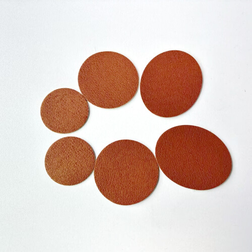 Patchs de réparation pour talons de chaussures - 6 patchs adhésifs (2S+2M+2L) coffee 1