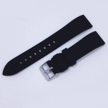 (Black)Silicone Sports Watch Band 20mm Quick Release Men Women Fitness Accessories