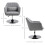 (LIGHT GREY, Linen) Swivel Linen Accent Chair – Light Grey 3