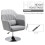 (LIGHT GREY, Linen) Swivel Linen Accent Chair – Light Grey 4