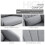 (LIGHT GREY, Linen) Swivel Linen Accent Chair – Light Grey 6
