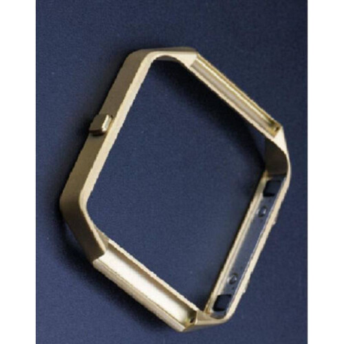 (Gold Frame)Replacement Leather Band Wrist Strap Watchband For Fitbit Blaze Watch Durable