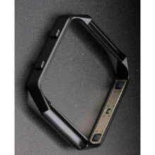 (Black Frame)Replacement Leather Band Wrist Strap Watchband For Fitbit Blaze Watch Durable