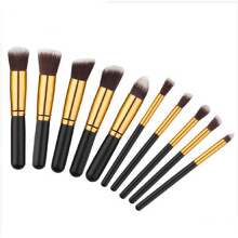 (10Pcs Black Mini Brush)Makeup Brush Collection Foundation Eye Contouring Supplies Beauty Daily Use