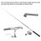 Tragbare Stift Angelrute mit Metallrolle, schwarz 19