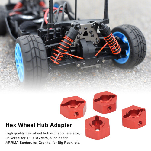 14mm Adapter für Radnaben rot 4er Set ARRMA RC