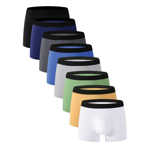 Boksershorts for menn, sikker og støttende passform MultiColor M 8-pack
