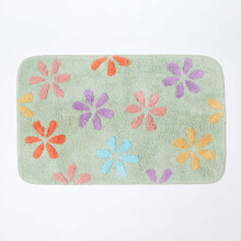 Floral Multi Colour Cotton Bath Mat