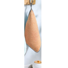 (Orange)dish Towel Kitchen Cleaning Cloth Non Stick Oil Absorbent Scrubbing Rag Tool