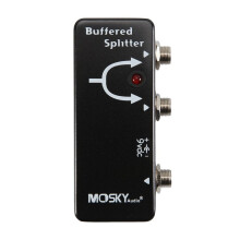 MOSKYAudio Eén Ingang en Twee Uitgangen Buffer Multifunctionele Splitter Elektrische Gitaar, Elektrisch Bas-Effect