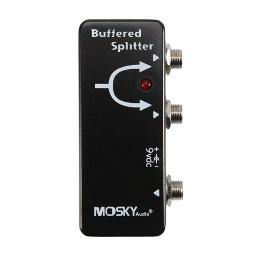 MOSKYAUDIO One Input and Two Outputs Buffer Multi-Function Splitter Electric Guitar, Electric Bass Effect
