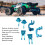 Alu Lenkung C-Halter Achsschenkel Set ARRMA Typhon 10