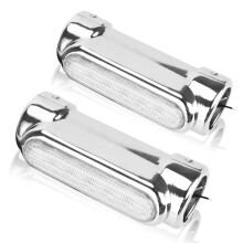 Motorrad Tagfahrlicht LED 1.3 Zoll silber
