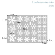 (Snowflake)Pegatina de pared de Navidad para ventana decoración de habitación del hogar calcomanías de año nuevo Claus Santa