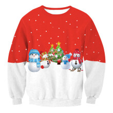 (Style 2,L)Red Ugly Xmas Christmas Sweater Vacation Santa Elf Novelly Women Men Sweatshirt