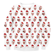 (Style 22,XL)Red Ugly Xmas Christmas Sweater Vacation Santa Elf Novelly Women Men Sweatshirt