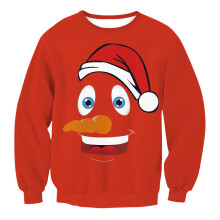 (Style 3,S)Red Ugly Xmas Christmas Sweater Vacation Santa Elf Novelly Women Men Sweatshirt